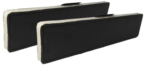 vhbw 2x Aktivkohlefilter kompatibel mit Miele DA 6708 D/HVBR | DA 6708 D / OBSW, DUU 1000-1, DUU 2900 Dunstabzugshaube - 43 x 10 x 2 cm
