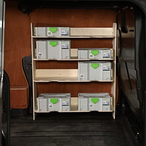 Vanify - Kompatibel mit Ford Transit Custom L1 2012+ Fahrzeugeinrichtung Fahrzeugregale, Festool Werkzeugkasten-Regal