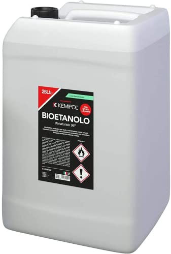 Kemipol Bioetanolo Combustibile Liquido Ecologico Naturale Inodore Camino 25 lt