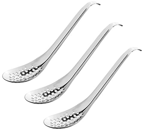 Ssiyiya Cucchiaio Molecolare per Salsa, Cucchiaio per Caviale per Salsa di Casa,Cucina Molecolare,Strumento per Sferificazione del Caviale, Gastronomia Molecolare 56 Fori, Gadget da Cucina