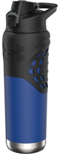 Under Armour Bouteille d'eau en acier inoxydable de 700 ml, isolée, mousqueton facile à transporter, anti-fuite, pour enfants et adultes, tous les sports, salle de sport