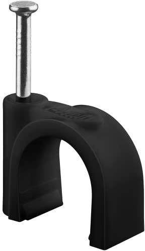 goobay 64685 Abrazadera de Cable, Negro, 14 Millimeter