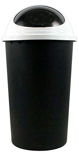 Acan Tradineur - Cubo de Basura de plástico con Tapa 45 litros, 72 x 38,5 cm, contenedor de residuos, Papelera con Tapa Deslizante, Recipiente Reciclaje, Industrial, hogar, Color Aleatorio