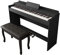 88 Weighted Keys Digital Piano Hammer Action Full Size Piano Keyboard Beginner Electric Piano USB/MIDI Home Digital Piano With Furniture Stand, 3-Pedal, Stool For Beginner & Professional,Black,Con
