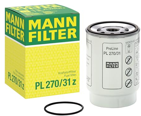 MANN-FILTER, PL 270/31 z Kraftstofffilter | Für LKW, Busse, Schutz des Kraftstoffsystems, Injektorschutz, Zuverlässige Kraftstoffversorgung, Echte OE-Technologie