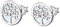 Lotus Pendientes de plata LP1821-4/1, diseño del árbol de la vida círculo D3JLP1821-4-1 de plata para mujer, Plata