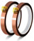 Bremorou 2 Rollen Kapton Tape Hitzebeständiges Klebeband 12mmx33m Wärmeband Sublimation Hitzebeständig Temperatur Band Wärmeübertragungsbandpresse Für Elektronik Leiterplatte Wärmeübertragung (Gold)