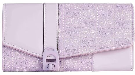 Pierre Cardin Portafoglio donna,in Similpelle,bello,grande,spazioso,pelle,regalo,portafoglio con portamonete,Porta banconote,portafoglio ragazza (LILLA)