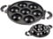LATAFA Pan Cast Iron,7-Cup Large Muffin Pan Round Kitchen Non Stick Baking Tool, Cookies Cupcake Bakeware Tin Soap Tray Mould, Pancake Whoopie Pie Cake Nonstick Baking Tin Tray Mold