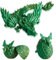 Joyyko Drachenei,13-Zoll-Drachenspielzeug,Beweglicher Drache,Zappelspielzeug für Autismus/ADHS,3D-gedrucktes Geschenkspielzeug,Chefschreibtischspielzeug,Heimbüro-Dekoration (Lasergelbgrün)