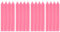16 Stück Stabkerzen Neon Pink, Leuchterkerzen, Kronkerzen Länge 17cm, Durchmesser 2 cm