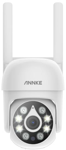 ANNKE 5MP Funk PT Überwachungskamera Aussen,WLAN IPC Kamera, Intelligente Personenerkennung, Geeignet Wireless NVR, Zwei-Weg-Audio, IP67 Wasserdicht, 20m Nachtsicht, H.264+