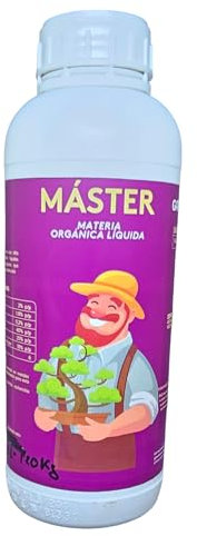 MASTER, Solución Líquida PREMIUN de Materia Orgánica 40% con Humus de Lombriz - Potencia el Crecimiento y Salud de tus Plantas y Verduras. 250 Ml