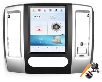8gb+256gb,Android 13.0 Autoradio 2 Din Stereo con 4G WiFi DSP SWC Carplay per D-odge Ram 1500 2500 3500 2008-2011 GPS Navi 12.1 Pollici Tablet Lettore Multimediale FM BT Receiver