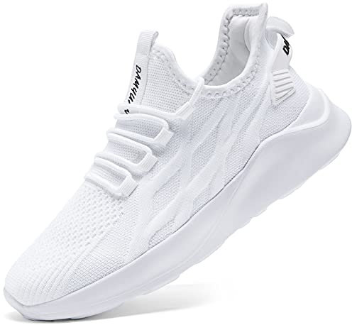 Oltyutc Damen Sneaker Sommerschuhe Sportschuhe Turnschuhe Freizeitschuhe Leichtgewichts Laufschuhe Outdoor Atmungsaktive Schuhe Gym Walkingschuhe Weiss EU 43