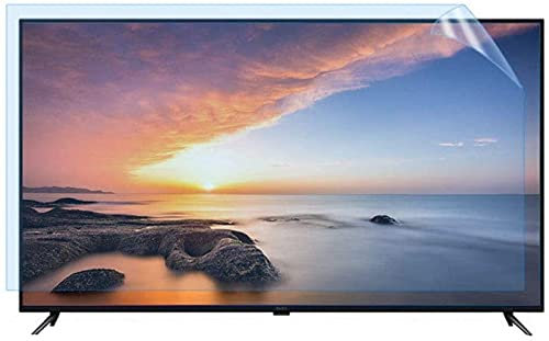 TV Screen Protector Anti-Glare Film Anti Scratch Blue Light Filter Reduce Eye Fatigue for less LCD LED Plasma 3D HDTV 60in Rimless (65in)