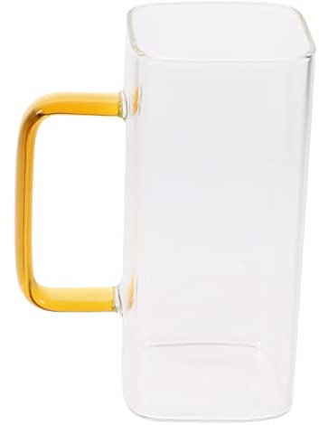 HOLIDYOYO vaso de jugo vasos de té helado Gafas cuadradas botellas de jugo claro copas de coctel taza de café portátil vasos de te vasos cafe vaso de cerveza copa de coctel Vidrio Golden