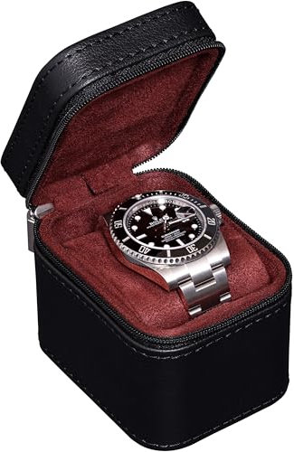 ROTHWELL Custodia da viaggio per orologio singolo (rosso)