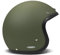 DMD Retro Matt Green Open Face Helm Jethelm Motorradhelm ECE22.06, XXL