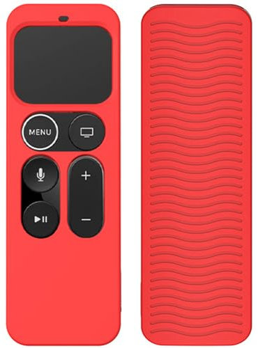 Telecommande Silicone Boîtier de Télécommande pour Apple TV 4K 4e Génération /5e Génération,Protege Antidérapante Coque Étui