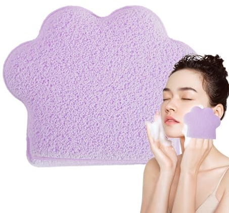 ETUCYNG Make-up Renovierungsschwamm, Gesichtsreinigungsschwamm | Verbreiterte Seite der Kätzchenpfote Reinigungshuhn - Vergrößerte Reinigungspads Manuelle Entfernungstücher