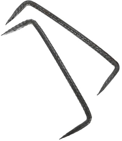 STOBAZA Befestigungsnägel Doppelstiftnägel 5x19,5mm Hochbelastbare Spitznägel Für Holzbearbeitung Robuster Stahl Nägel Für Holzprojekte