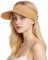 SEFIRST Chapeau de Soleil Femme Paille UPF 50+ Pliable Visor Cap, Chapeau Femme Ete Grand Brim Plage Chapeaux De Paille, Protection UV, Réglable, Chapeaux pour Vacances, Pique-niques, Voyages