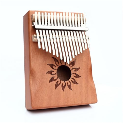 Fingerklavier-Kalimba Kalimba 17 Zoll Großes Musikinstrument Daumenklavier Aus Mahagoni Mit Handschutz(15)