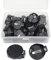 WMYCONGCONG 30 Stück 3V CR2032 CR2025 Knopfzellen Batteriehalter Adapte Schwarz