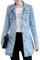 sandbank Women's Cute Slim Fit Lightweight Jean Denim Cotton Jacket Coat Outwear Light Blue XL