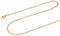 FOCALOOK Chaîne Femme 2mm 50cm Collier Maille Forçat Plaqué Or Fine Rolo Chain Necklace