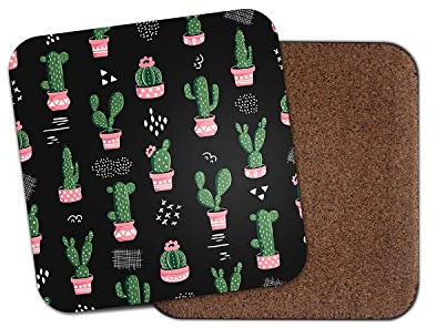 Dessous de verre mignon motif cactus Plants – Cactus Plant Flower Mexico Desert Pink Gift #15100