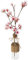 Atmosphera - Cerisier Artificiel Dream - Pot en Verre - H46 cm - Rose