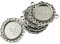 P Prettyia 10 pcs Vintage Retro Anhänger Set Cabochons Lünette Anhänger Fassung Rohling für Schmuckherstellung - 20mm