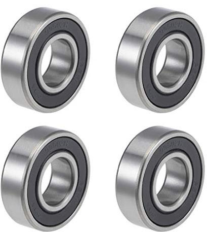 sourcing map 4 Stück Kugellager Rillenkugellager 99502H-2RS 15,9mm Innendurchm 34,9mm Außendurchm 11mm Bohrung Doppelt Abgedichtet Chromstahl Z2 für Skateboard 3D Drucker Roller Inline Skates