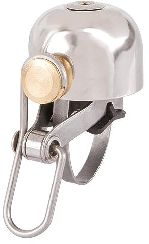 M-Wave Unisex – Erwachsene Mini-Glocke Bella C-Yell Kupfer, Ø 30mm (1 Stück), Silber, Ø 30 mm