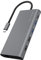 ICY BOX Docking Station USB-C (12-in-1) con 2x HDMI & 1x DP (4K 60Hz), 4x USB 3.0 HUB, Alimentazione 100W, Gigabit Ethernet, Dock Universale, IB-DK4050-CPD