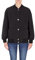 Armani Exchange Unisex Sustainable, Cross Gender, Round Metal Buttons Jacket, Schwarz, S EU