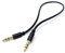 DRUT 30cm short 3.5mm Stereo Audio Jack Plug to Plug, Male to Male AUX, Slim Flexible Lead Cable 1ft Black