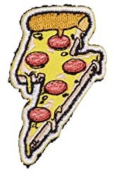 Aufnäher aus Gummi mit Klettverschluss, für Rucksäcke und Westen, Cross-Training und Fitnessstudio (Pizza)