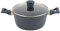 Salter BW12270EU7 Olla antiadherente de 24 cm, apta para inducción, sin PFOA, uso poco/sin aceite, asas suaves al tacto, aluminio forjado, tapa de vidrio templado y ventilación de vapor, cazuela,