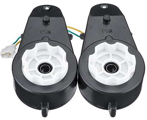 Motor Getriebe, 12V Elektromotor Getriebe Für Kinder Fahrt Auf Auto Fahrrad Spielzeug Ersatzteile 12000rpm, Schwarz