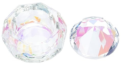 BESTonZON Glasbecher Für Nagelkunst Waschbecher Für Manikürestifte Becher Für Nagelkunstflüssigkeit Mischbecher Für Nagelpulver Manikürezubehör