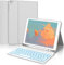 Tastiera iPad 9.7, Tastiera iPad 6 Generazione, Cover iPad 6 Generazione con Tastiera, Custodia Tastiera Italiano Bluetooth Retroilluminata per iPad 5, ipad pro 9.7, iPad Air 2/1, Grigio chiaro