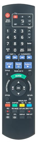 ALLIMITY N2QAYB000471 Ersatz Fernbedienung passend für Panasonic DVD DMR-EX645 DMR-EX84 DMR-EX96 DMR-EX93 DMR-EX645EP DMR-EX96CEGK DMR-EX93CEGK DMR-EX84CEG DMR-EX84CEGS DMR-EX96CEGK DMR-EX84CEGK