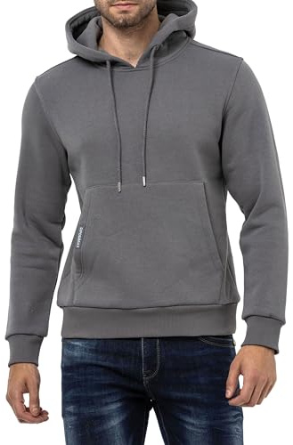 Cipo & Baxx Herren Hoodie Sweatshirt Series – Stylischer Pullover im Casual Streetwear Look mit Kapuze & Kängurutasche – Bequemes Oberteil für Alltag & Freizeit