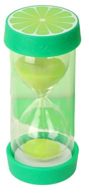 fxwtich Sablier pour enfants - Jouet sensoriel - Sablier à gravité - Sablier en acrylique apaisant - Sablier sensoriel apaisant - Ornement pour décoration de la maison - Vert - 1 A