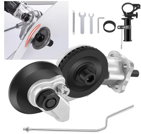 Metall Nibbler Bohreraufsatz, Blechschere Elektrisch, Elektrischer Metallknabber mit Adapter-Griff, Blechknabber zum Schneiden von Aluminium, Eisen, Stahl, Kupfer