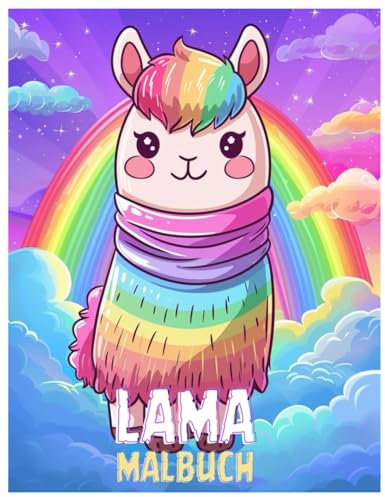 Lama Malbuch: Entzückende und niedliche Illustrationen für Lamaliebhaber und niedliche Tierliebhaber