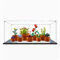 Dustproof Transparent Storage Acrylic Display Box 10329 Mini Potted Plant Block Model ( 17.7*7.8*7.8 inches) for Lego Toys (Lego Models not Included) (3mm Mirror)